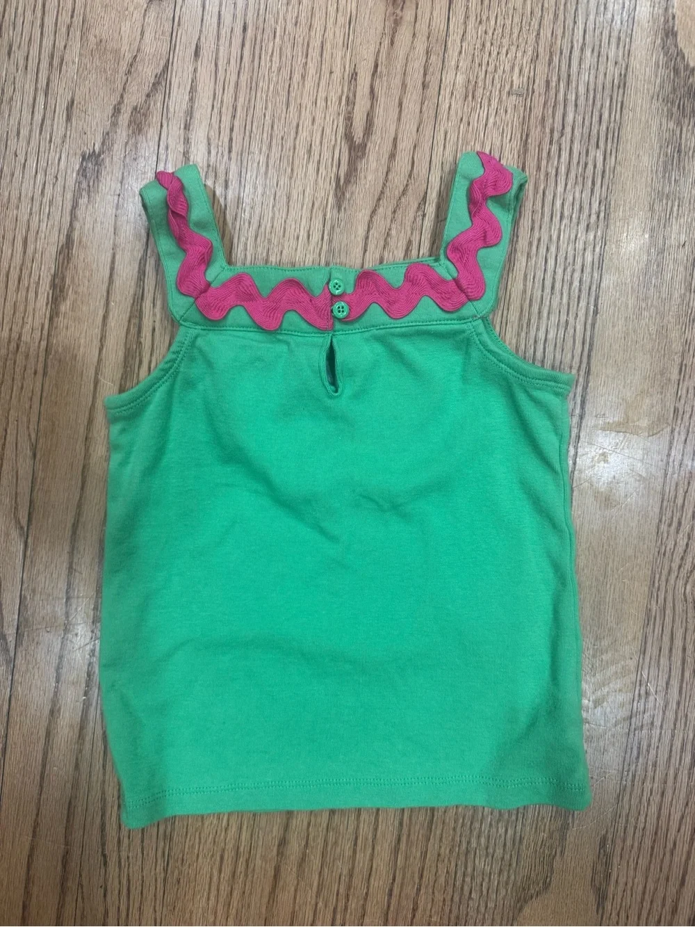 Gymboree Green and Pink Croc Tank with Striped Skirt Summer Set Size 6
